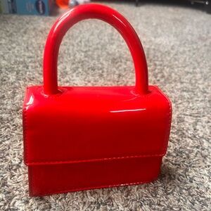 Sheer red purse